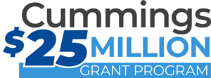 Cummings $25 million grant logo