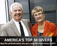 Joyce and Bill Cummings Americas top philanthropists