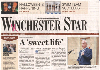 Winchester Star front page