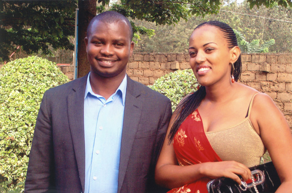 Freddy Mutanguha and his wife